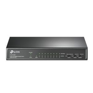 سوئیچ رومیزی 9 پورت TP-LINK 10/100 مگابیت بر ثانیه با 8 پورت PoE+ (TL-SF1009P)