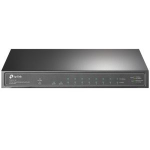 سوئیچ رومیزی 10 پورت گیگابیتی TP-LINK با 8 پورت PoE+ (TL-SG1210P)