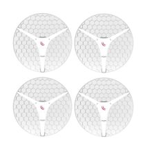 MIKROTIK LHG XL HP5 Dual Chain Extra Large High Power 27dBi 5GHz CPE/Point-to-Point with Antenna Integrated, 4 pack (RBLHG-5HPnD-XL4pack)