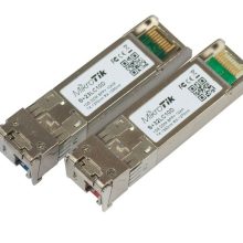 MIKROTIK جفت ماژول SFP+ (10 گیگابیت)، 10 کیلومتر، برای تک کابل نوری (S+2332LC10D)