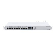 سوئیچ روتر ابری MIKROTIK (CRS312-4C+8XG-RM) (سطح مجوز 5)