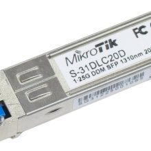 ماژول MIKROTIK SFP (1.25G)، 20 کیلومتر، حالت تک (S-31DLC20D)