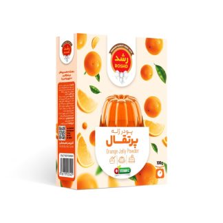 پودر ژله  پرتقال 100 گرمی رشدOrange jelly powder