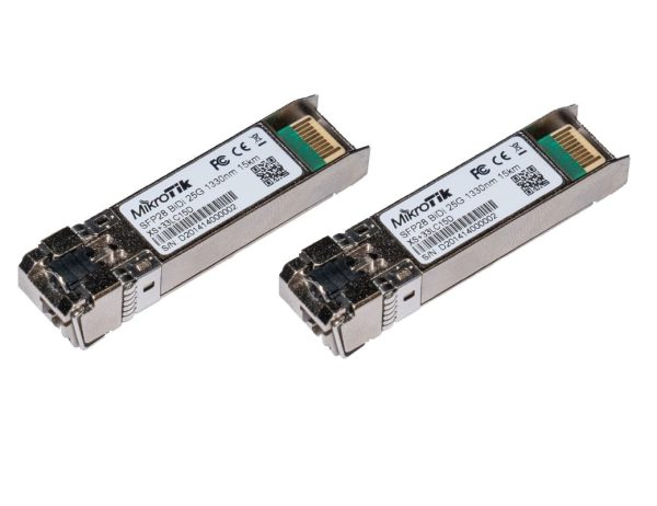 کیت MIKROTIK از دو ماژول ترکیبی 1.25G SFP، 10G SFP+ و 25G SFP28 (XS+2733LC15D)