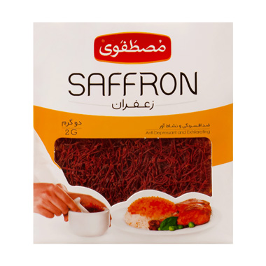 خرید زعفران 2 گرم پاکتی مصطفوی مصطفوی