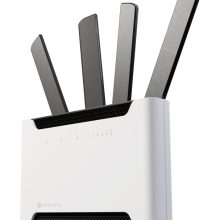 MIKROTIK Ultimate Wi-Fi 6 AP با پشتیبانی فوق‌العاده سریع LTE/5G Chateau 5G (S53UG+M-5HaxD2HaxD-TC&RG502Q-EA)