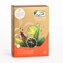 دمنوش تناسب (زیره، چای سبز و سنا) پاگتی 75 گرمی مهر گیاه