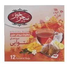 دمنوش مخلوط میوه های استوایی 12 عددی سحرخیز