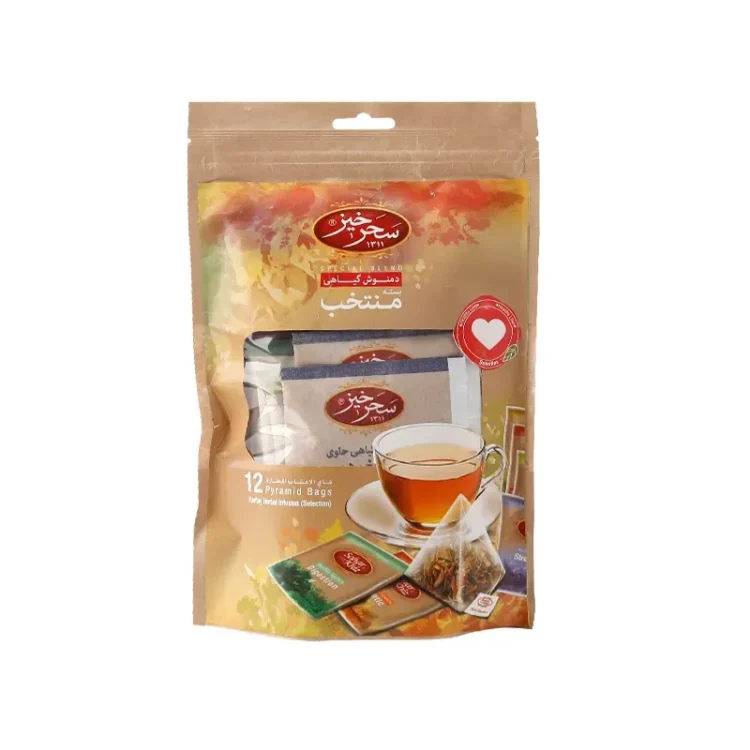 دمنوش منتخب سلامتی ۱۲ عددی سحرخیز پاکت کرافت