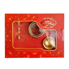 زعفران یک گرمی کادویی سحرخیز طرح خاتم