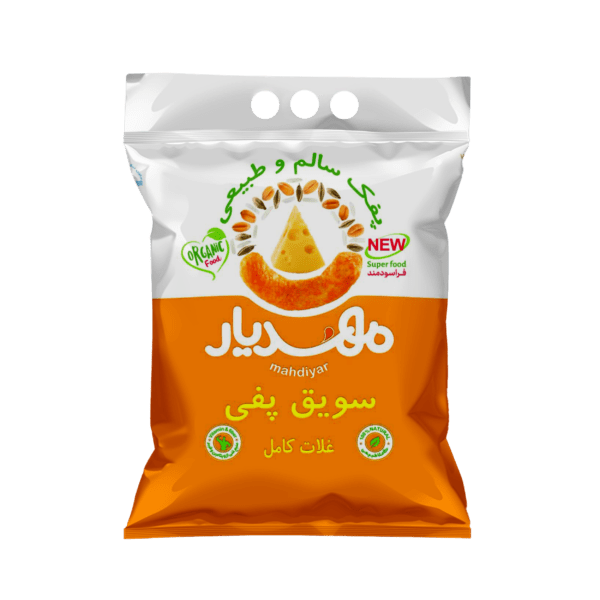 سویق پفی غلات خانواده(500گرمی) با طعم پنیری مهدیار