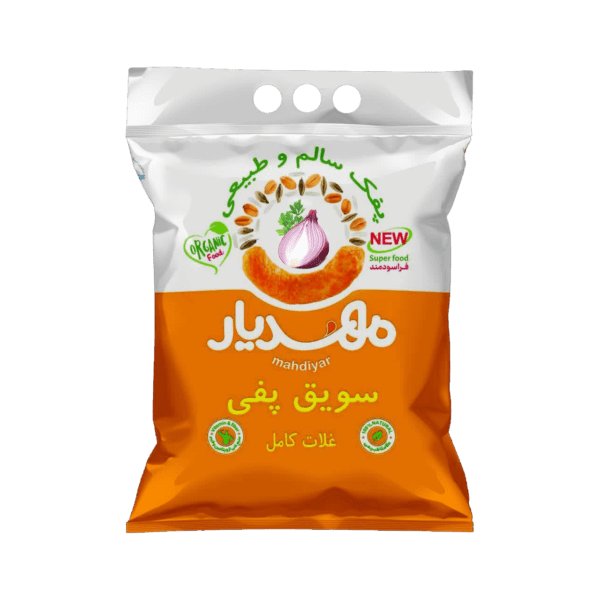 سویق پفی غلات خانواده(500گرمی) با طعم پیازجعفری مهدیار