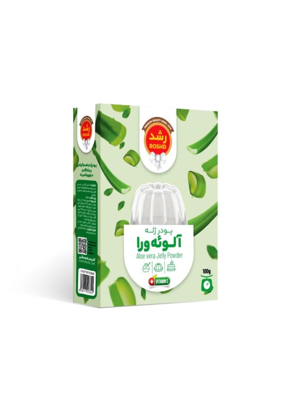 پودر ژله آلوئه ورا 100 گرمی رشدJelly powder Aloe Vera 100 gr