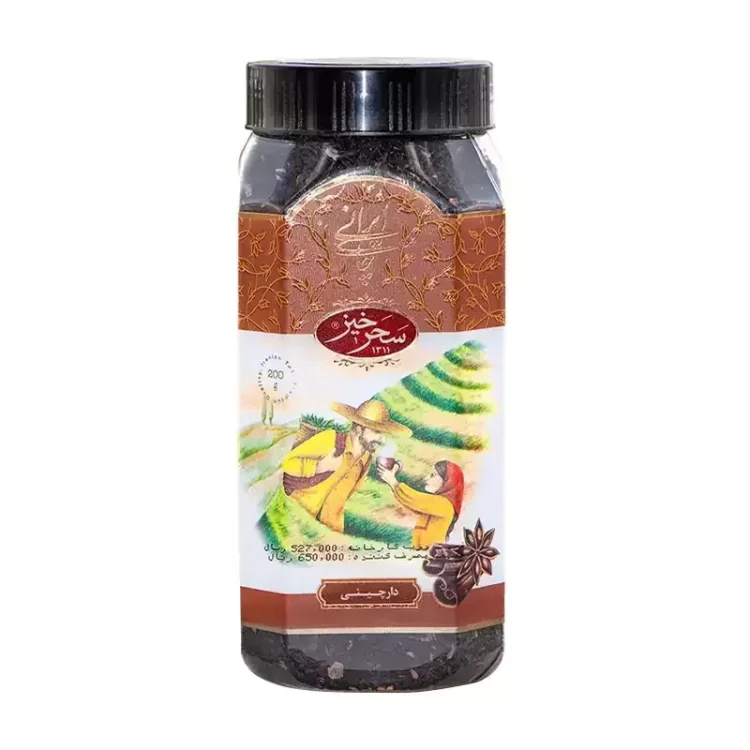 چای سیاه ایرانی دارچین 200 گرمی پت